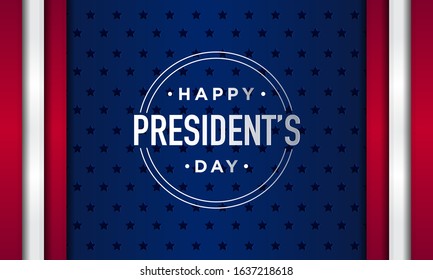 Happy President's Day in United States. Washington's Birthday. Poster, banner and background