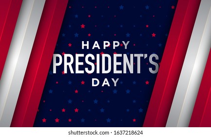 Happy President's Day in United States. Washington's Birthday. Poster, banner and background