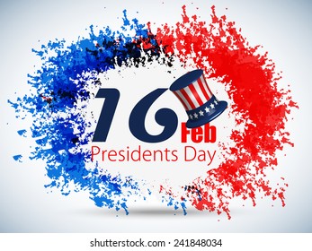 Happy President's Day in the United States of America, Creative background, Vector Illustration.