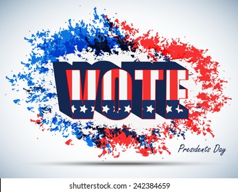 Happy President's Day in the United States of America, Creative background, Vector Illustration.