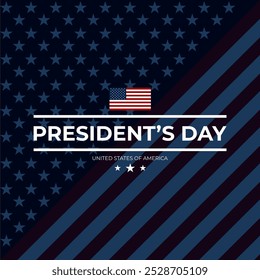 Feliz Dia Dos Presidentes Estados Unidos Da América Ilustração De Vetor De Fundo