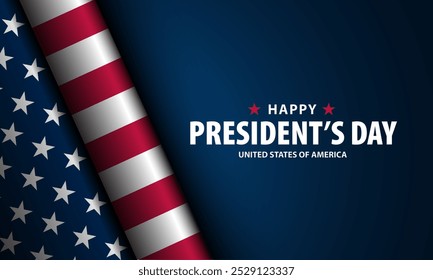 Feliz Dia Dos Presidentes Estados Unidos Da América Ilustração De Vetor De Fundo