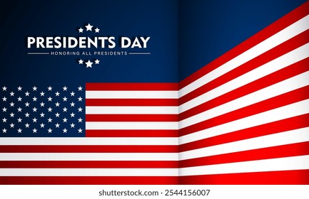 Feliz Dia Dos Presidentes Estados Unidos Da América Ilustração De Vetor De Fundo