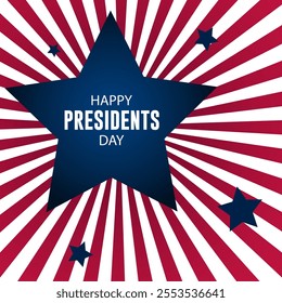 Happy Presidents Day United States Of America Background Vector Illustration