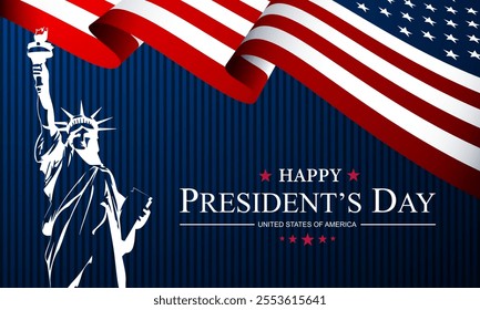 Happy Presidents Day United States Of America Background Vector Illustration