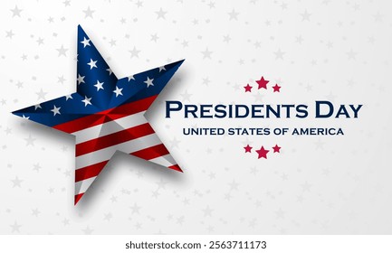 Happy Presidents Day United States Of America Background Vector Illustration