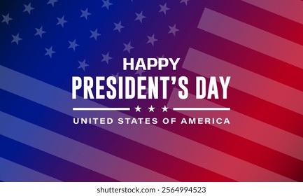 Happy Presidents Day United States Of America Design Background Illustration