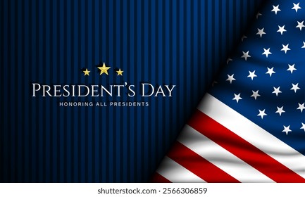 Happy Presidents Day United States Of America Design Background Illustration