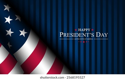 Happy Presidents Day United States Of America Design Background Illustration