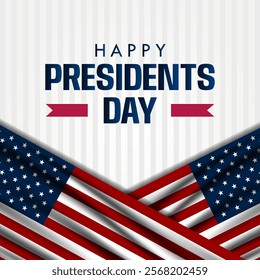 Happy Presidents Day United States Of America Design Background Illustration