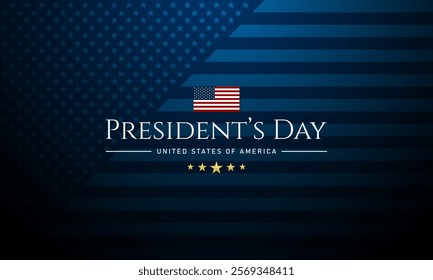 Happy Presidents Day United States Of America Design Background Illustration