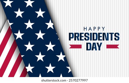 Happy Presidents Day United States Of America Design Background Illustration