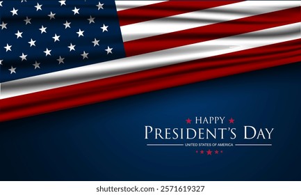 Happy Presidents Day United States Of America Design Background Illustration