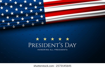 Happy Presidents Day United States Of America Design Background Illustration