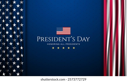 Happy Presidents Day United States Of America Design Background Illustration