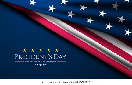 Happy Presidents Day United States Of America Design Background Illustration