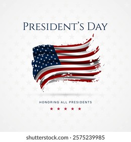 Happy Presidents Day United States Of America Design Background Illustration