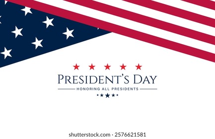 Happy Presidents Day United States Of America Design Background Illustration