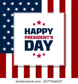 Happy Presidents Day United States Of America Design Background Illustration