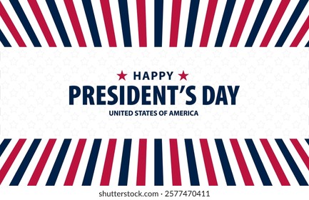 Happy Presidents Day United States Of America Design Background Illustration