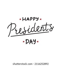 Happy President's Day USA greeting card, United States of America celebration. american holiday, vector illustration.