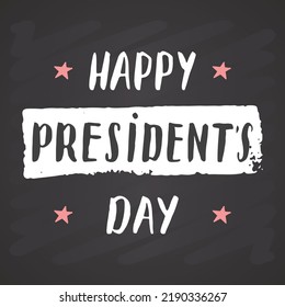 Happy President's Day USA greeting card, United States of America celebration. american holiday, vector illustration.