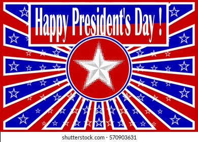 Happy President's Day, vector, 