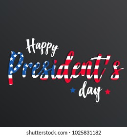 Happy president's day vector background or banner graphic