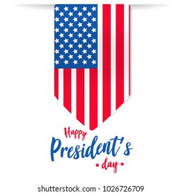 Happy president's day vector background or banner graphic