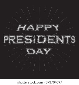 Happy Presidents Day Vector Background.