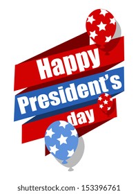 Happy Presidents Day Vector Graphic Illustration