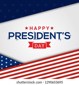 
Happy President's day vector illustration