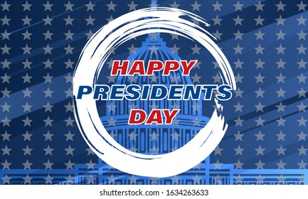 Happy Presidents Day Vector Illustration. Suitable for greeting card, poster and banner. Illustration Of happy Presidents Day. Vector EPS 10.