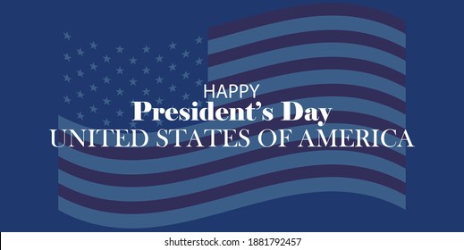 Happy President's day vector illustration.