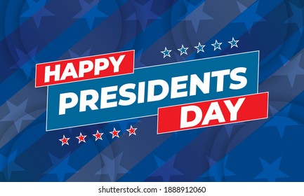 Happy Presidents Day Vector Illustration. Suitable for greeting card, poster and banner. Illustration Of happy Presidents Day. Vector EPS 10.