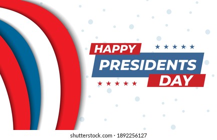 Happy Presidents Day Vector Illustration. Suitable for greeting card, poster and banner. Illustration Of happy Presidents Day. Vector EPS 10.