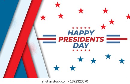 Happy Presidents Day Vector Illustration. Suitable for greeting card, poster and banner. Illustration Of happy Presidents Day. Vector EPS 10.