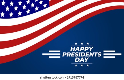 Happy Presidents Day Vector Illustration. Suitable for greeting card, poster and banner. Illustration Of happy Presidents Day. Vector EPS 10.