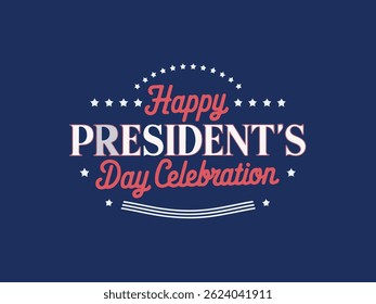 Feliz Dia do Presidente Conjunto de Ilustração Vetor 
