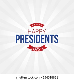 Happy Presidents Day Vector Illustration. Suitable for greeting card, poster and banner.