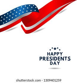 Happy Presidents Day Vector Template Design Illustration