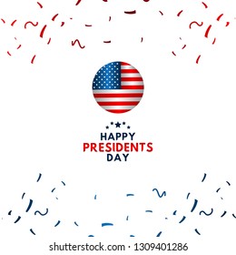 Happy Presidents Day Vector Template Design Illustration