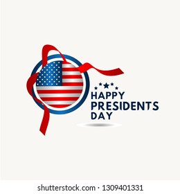 Happy Presidents Day Vector Template Design Illustration
