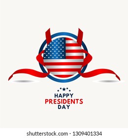 Happy Presidents Day Vector Template Design Illustration
