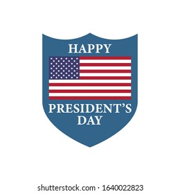 happy presidents day white background stock vector illustration