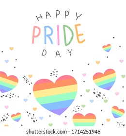 Feliz diseño conceptual del Día del Orgullo del vector.