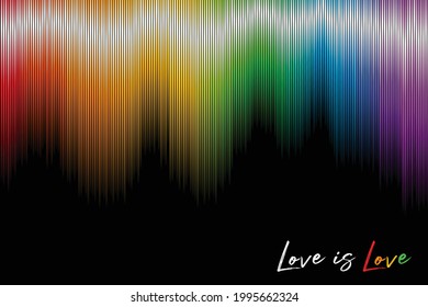 Happy Pride Day concept for LGBTQ community. Love is Love.