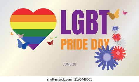 Feliz Día del Orgullo. 28 de junio.
Banderas colectivas con mariposas que representan la libertad de elección.