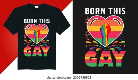 Fröhlicher Pride Day, lgbt stolz Tag Typografie Vektorgrafik des Shirt-Designs,