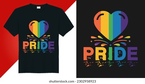 Happy Pride Day, lgbt pride day typogrpahy vector t shirt design graphic,